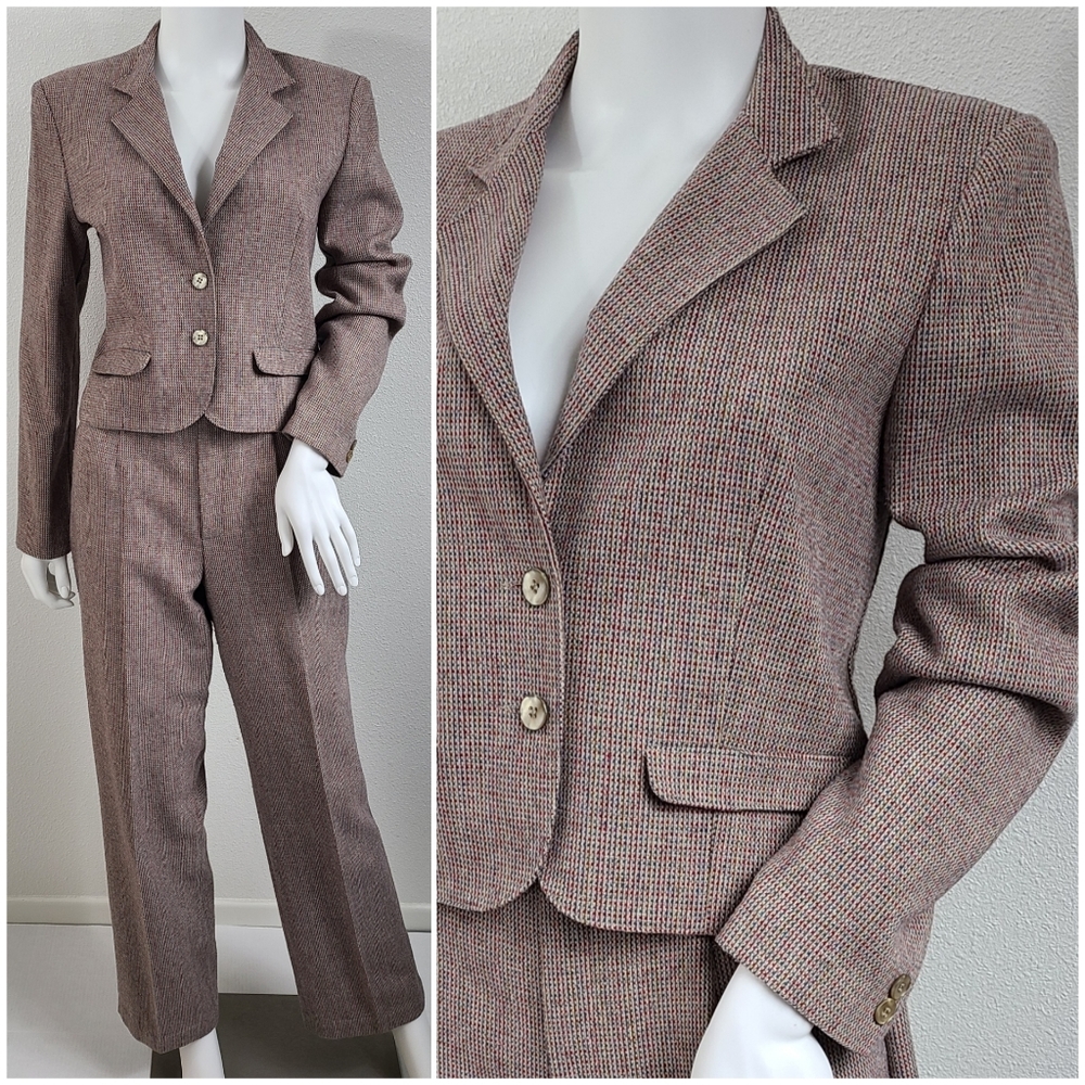 Vintage 1980’s Lucia Wool Blazer and Pant Suit